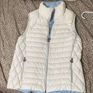 Michael Kors White Quilted Vest